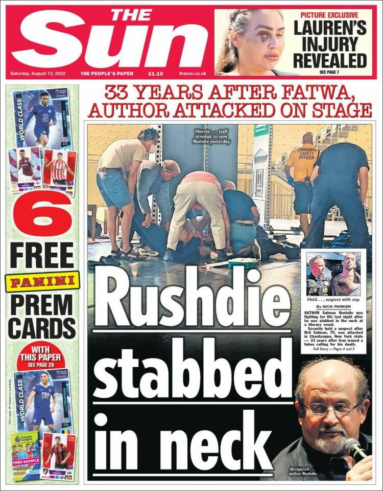 Portada de The Sun (Reino Unido)