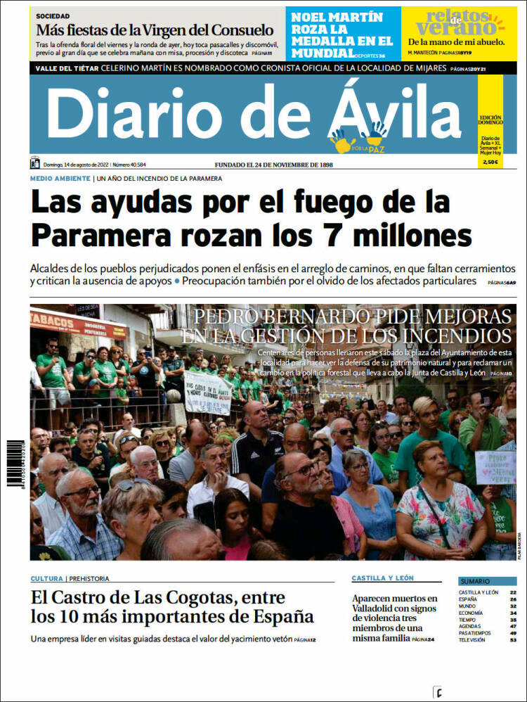 Portada de Diario de Ávila (Espa&ntilde;a)
