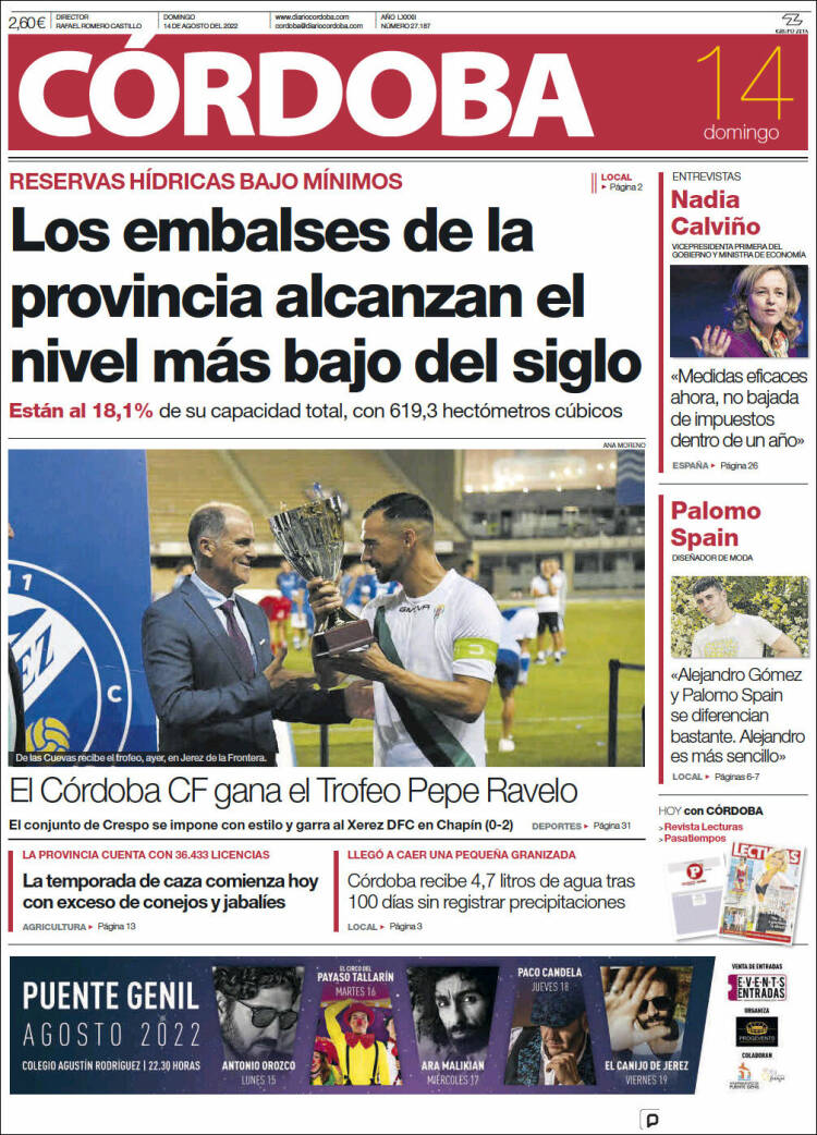 Portada de Diario de Córdoba (Espa&ntilde;a)