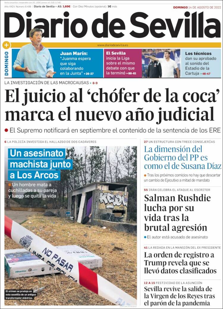 Portada de Diario de Sevilla (Espa&ntilde;a)