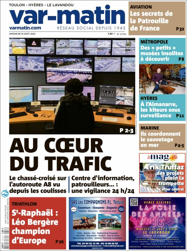 Portada de Var-Matin (France)