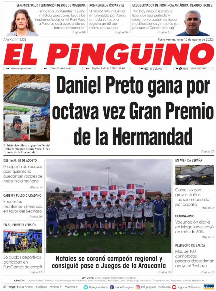 Portada de El Pingüino (Chile)