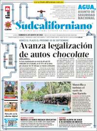 Portada de El Sudcaliforniano (M&eacute;xico)