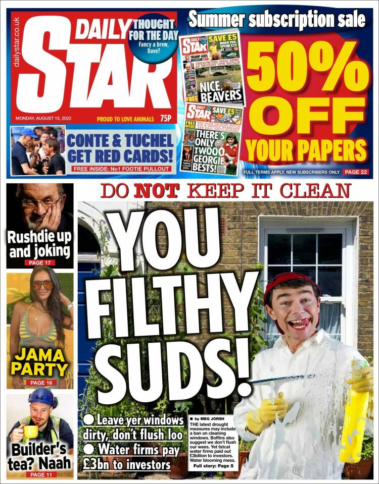 Portada de Daily Star (United Kingdom)
