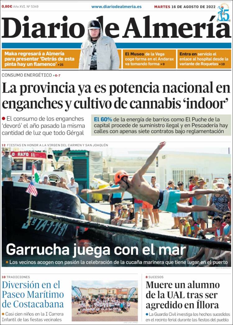 Portada de Diario de Almería (Espa&ntilde;a)