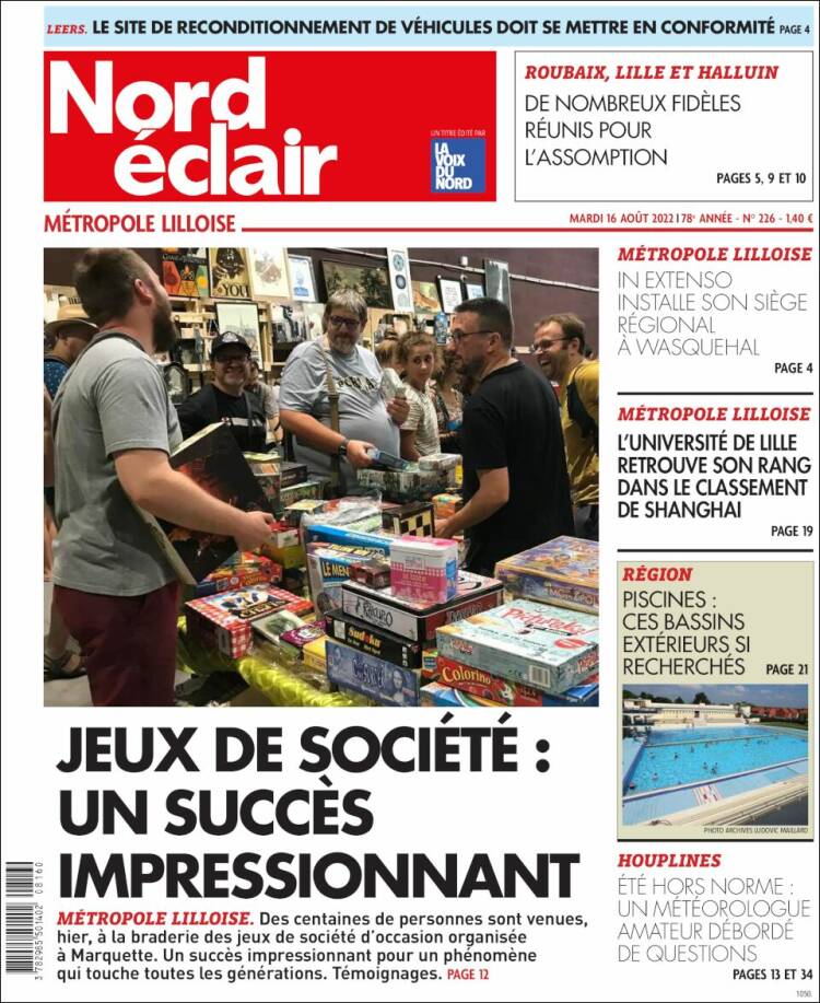 Portada de Nord Éclair (Francia)