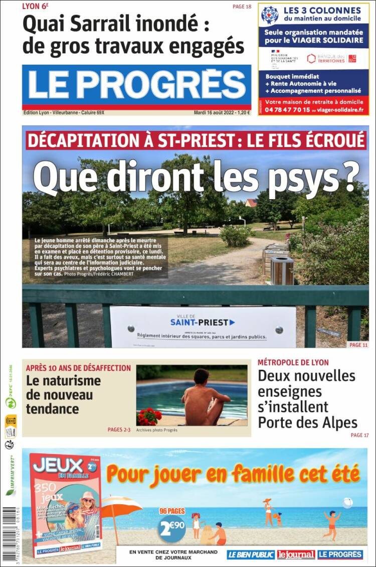 Portada de Progres de Fecamp (Francia)