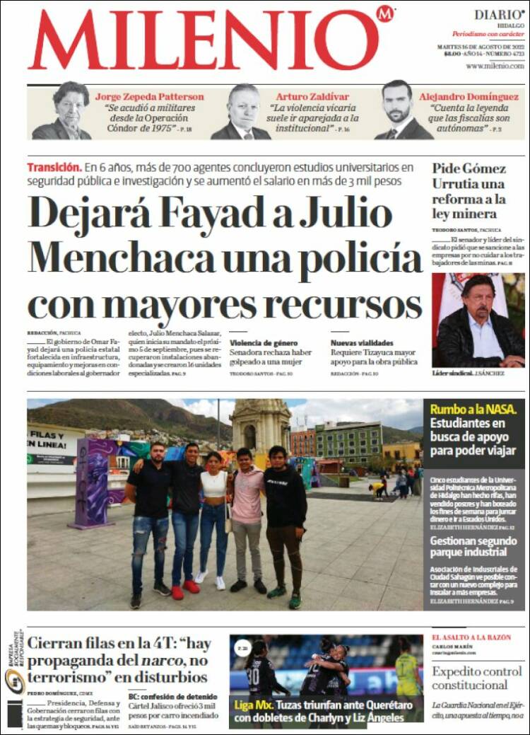 Portada de Milenio de Hidalgo (M&eacute;xico)
