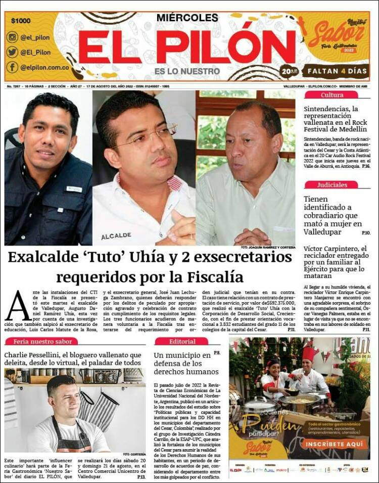 Portada de El Pilón (Colombia)