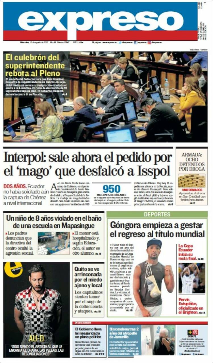 Portada de Expreso (&Eacute;quateur)