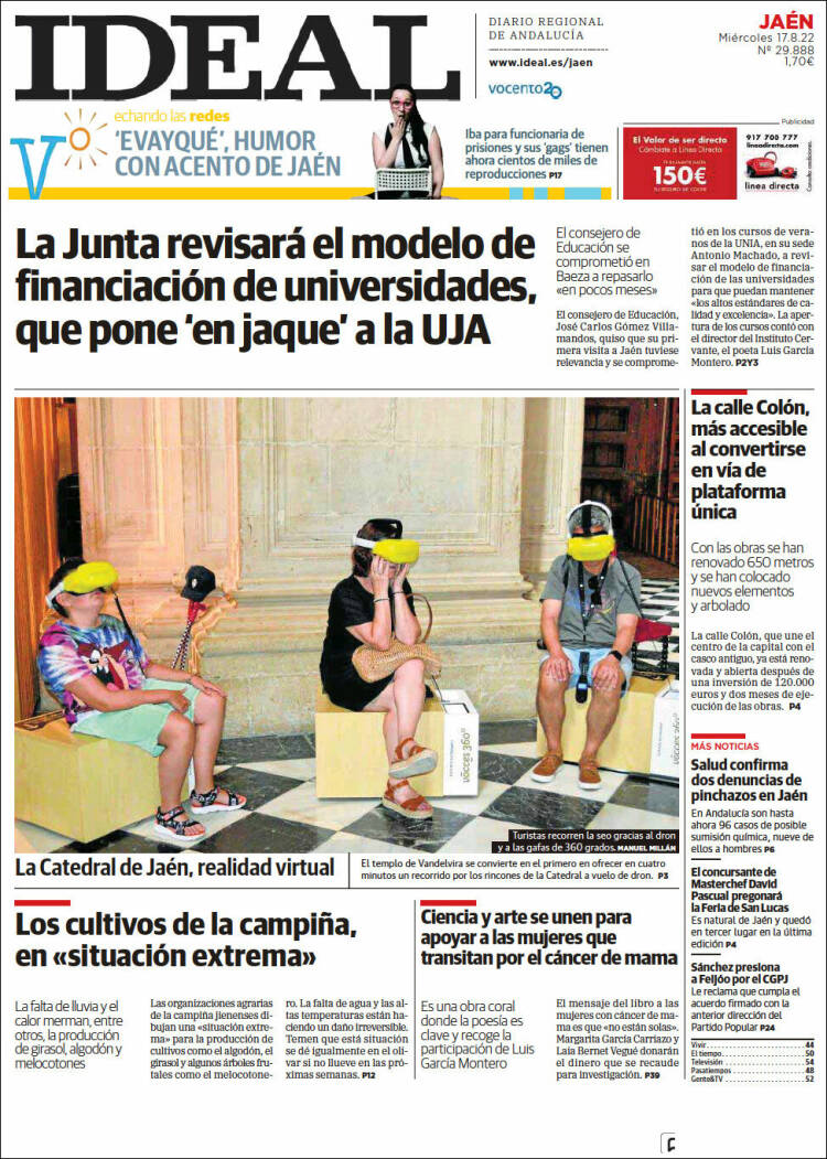 Portada de El Ideal de Jaén (España)