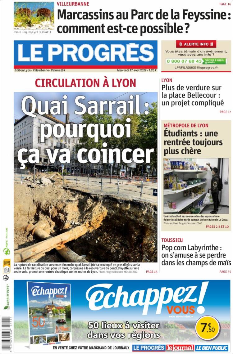 Portada de Progres de Fecamp (Francia)