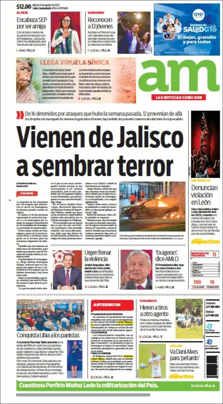 Portada de Al Día A.M. (México)