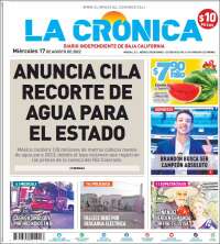 Portada de La Crónica de Baja California (México)