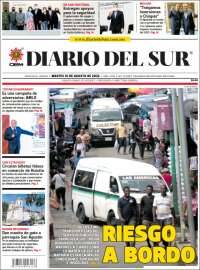 Portada de El Diario del Sur (México)