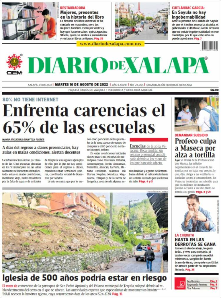 Portada de Diario de Xalapa (México)