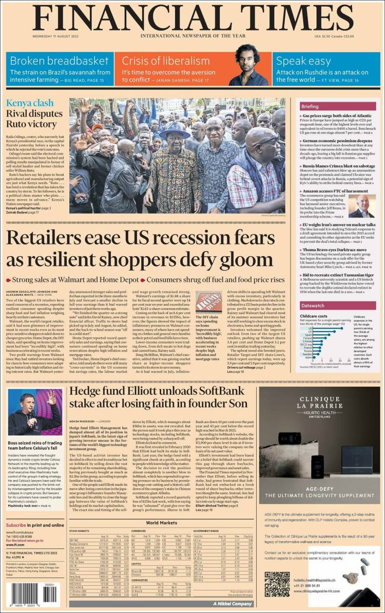 Portada de Financial Times - USA (USA)