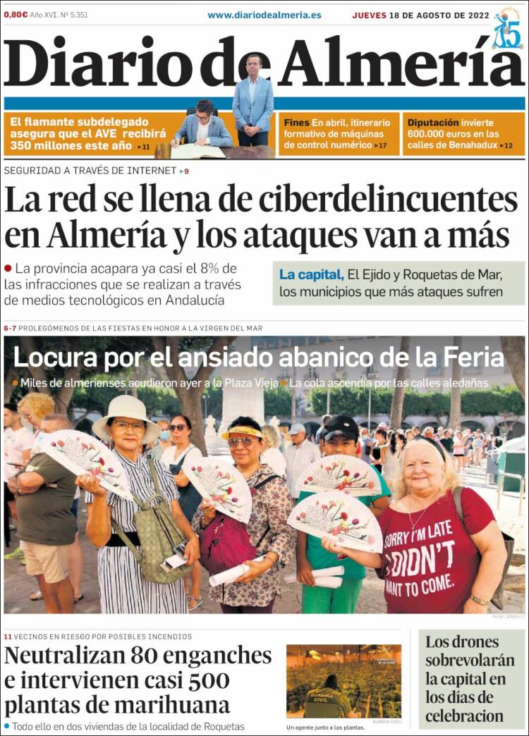 Portada de Diario de Almería (Espa&ntilde;a)