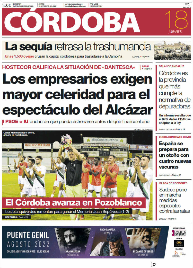 Portada de Diario de Córdoba (Espa&ntilde;a)