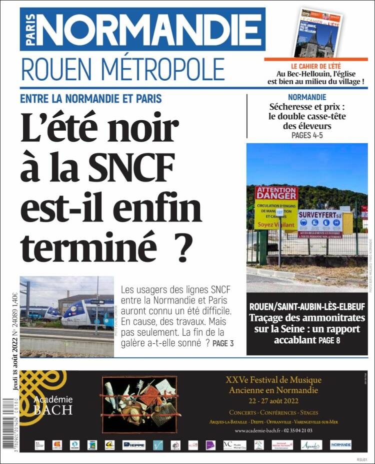 Portada de Paris Normandie (Francia)