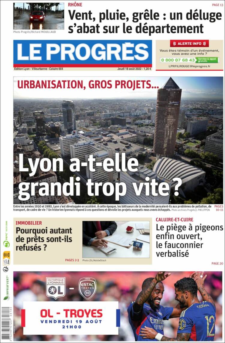 Portada de Progres de Fecamp (Francia)