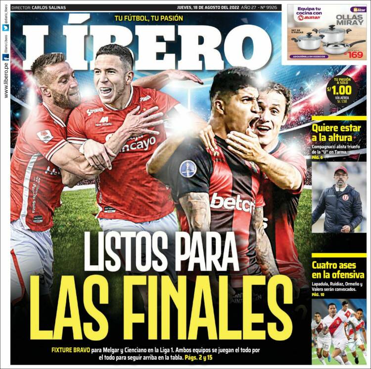 Portada de Líbero (Perú)