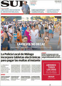 Portada de Diario el Sur (España)