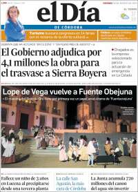 Portada de El Día de Córdoba (España)