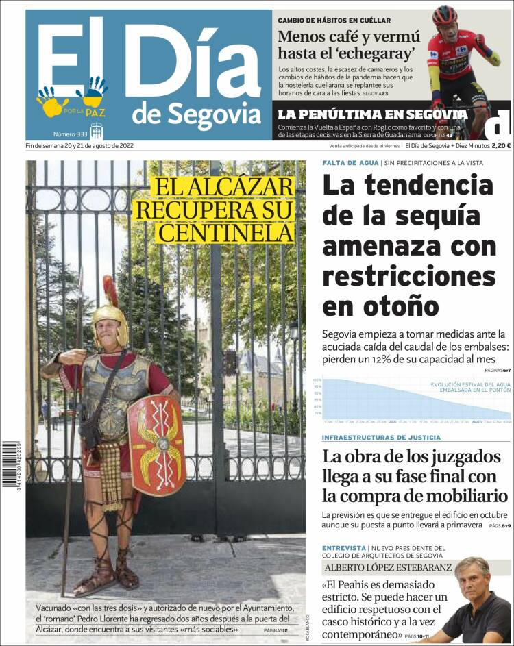 Portada de El Día de Segovia (España)