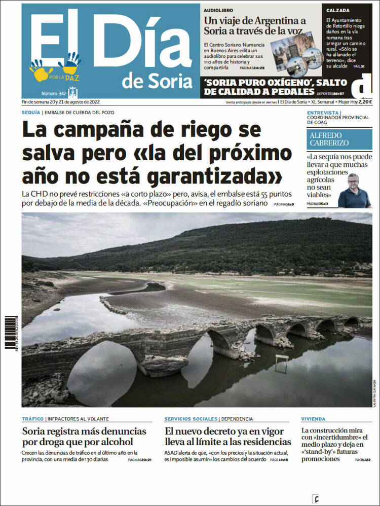 Portada de El Día de Soria (España)