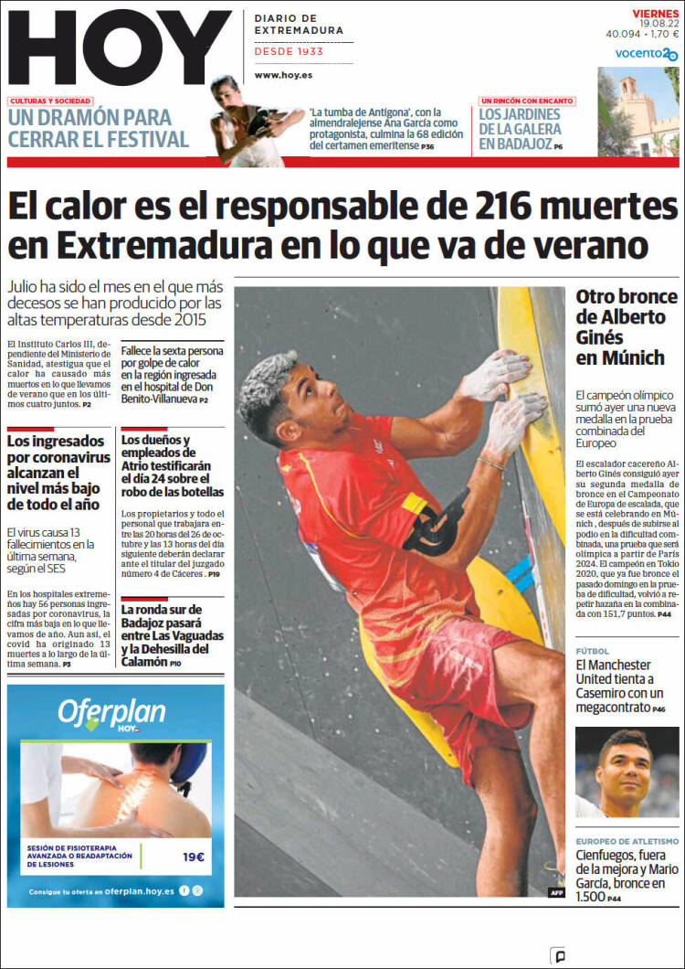 Portada de Hoy - Badajoz (España)