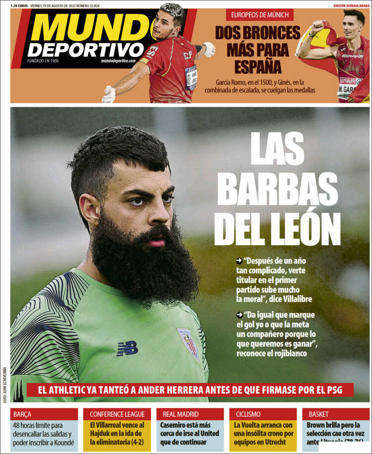 Portada de Mundo Deportivo Bizkaia (España)