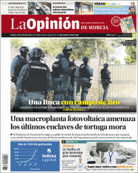 Portada de La Opinión de Murcia (España)