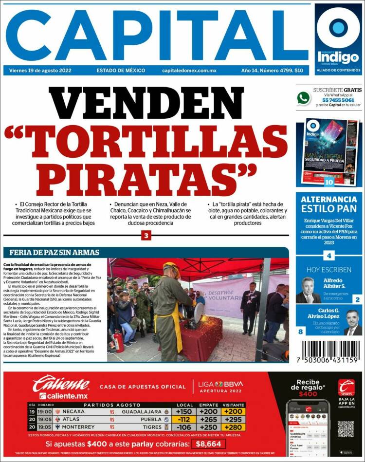 Portada de Capital México (M&eacute;xico)