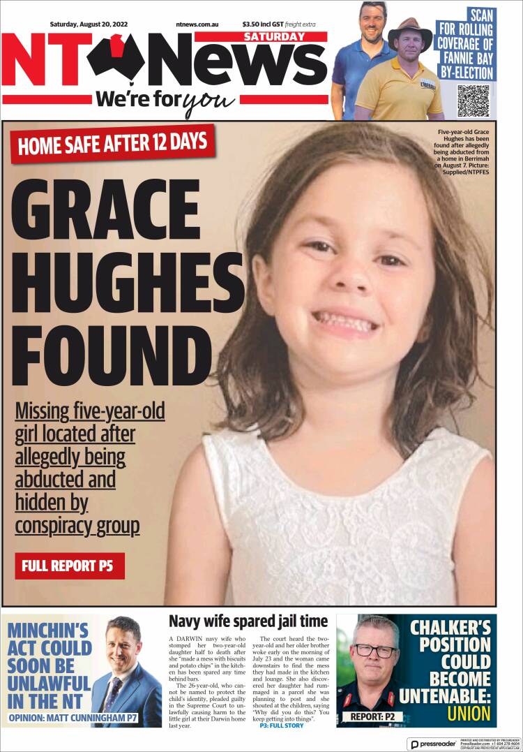 Portada de Northern Territory News (Australia)
