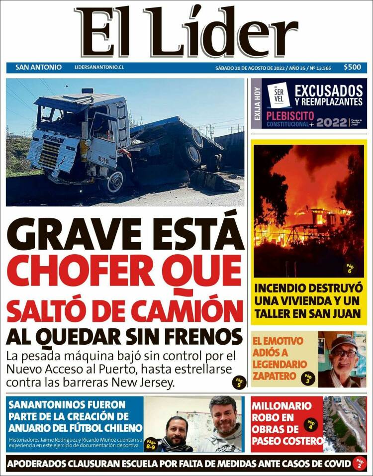 Portada de Lider de San Antonio (Chile)