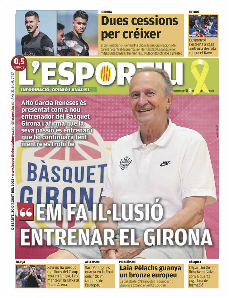 Portada de L'Esportiu : Girona (Espagne)