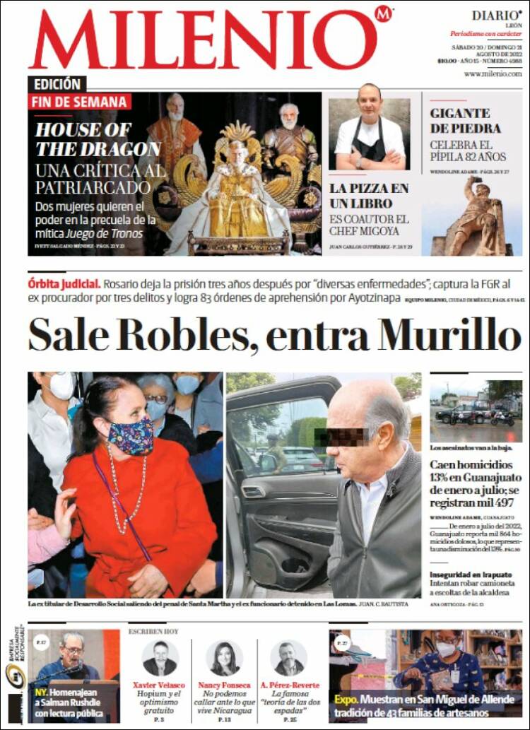 Portada de Milenio de León (México)