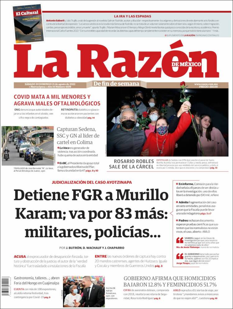 Portada de La Razón (México)