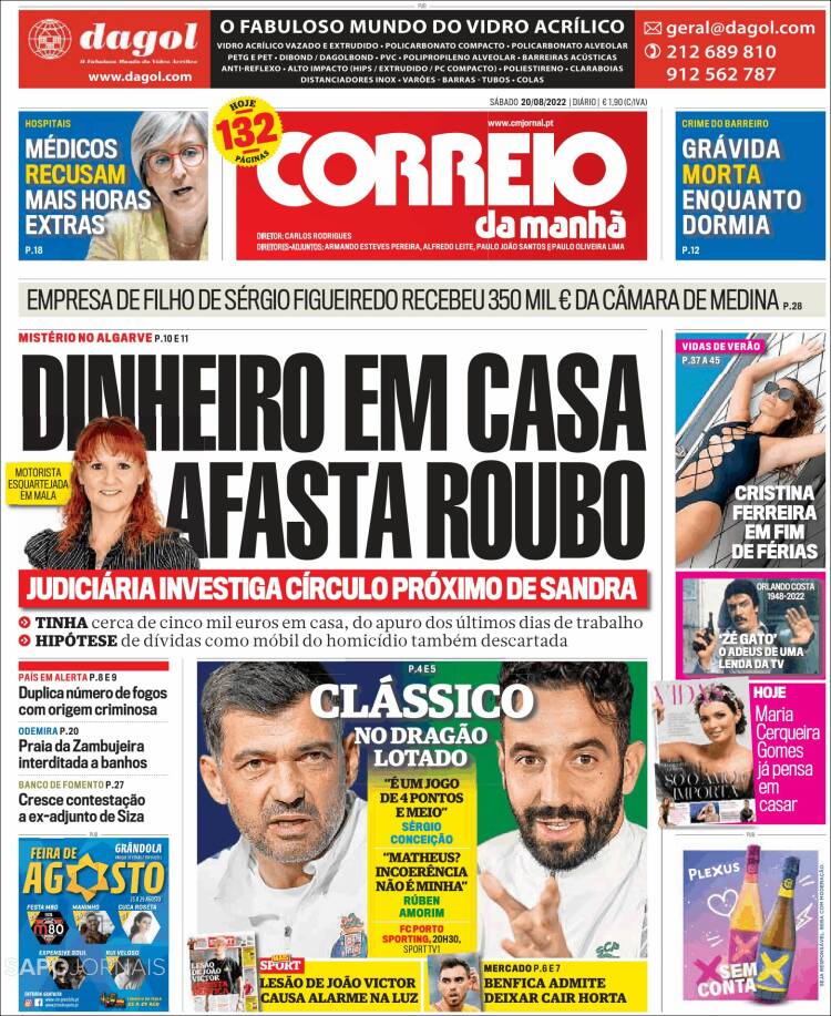 Portada de Correio da Manhã (Portugal)