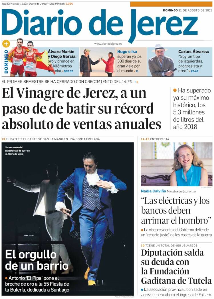 Portada de Diario de Jerez (España)
