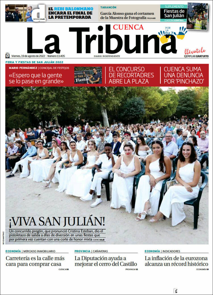 Portada de La Tribuna de Cuenca (España)
