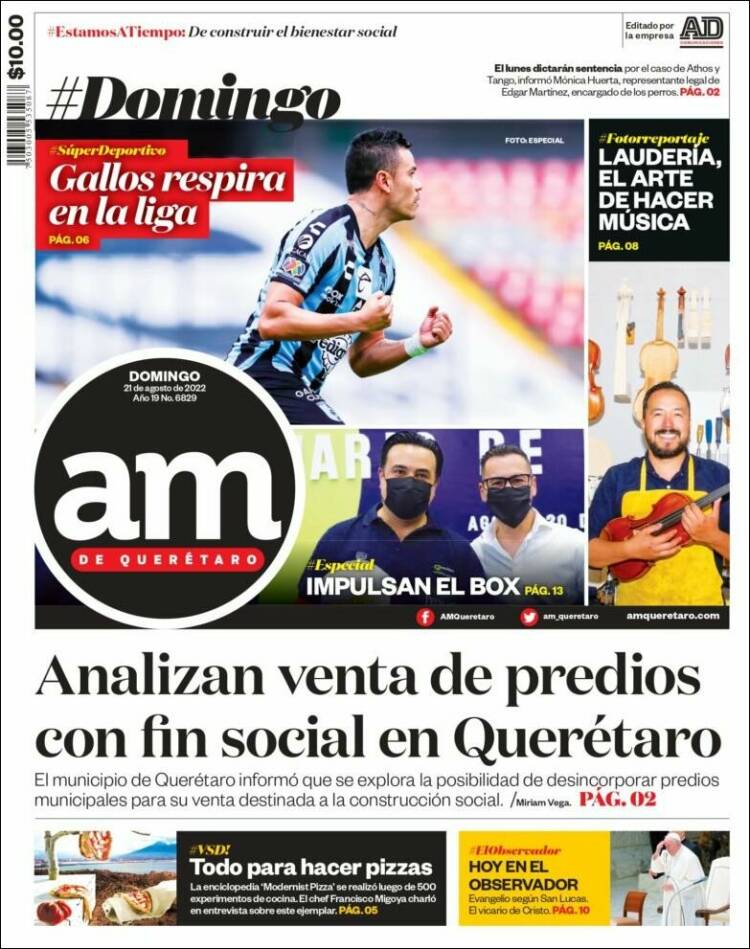 Portada de A.M. Querétaro (México)