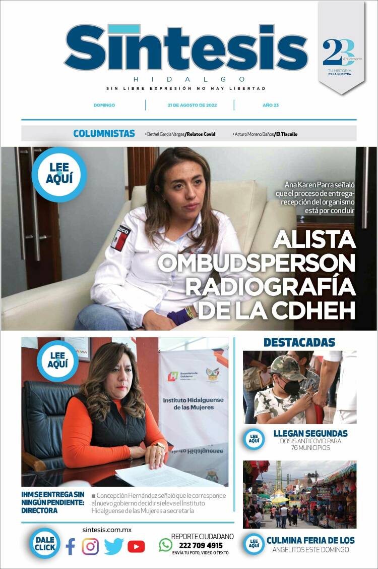 Portada de Sistesis - Hidalgo (México)