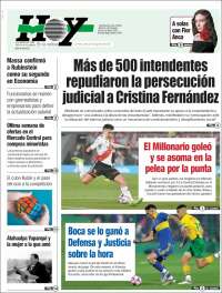 Portada de Diario Hoy (Argentina)