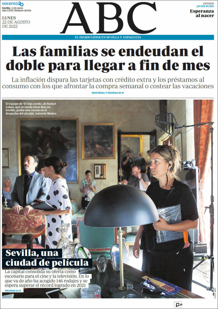 Portada de ABC - Sevilla (España)