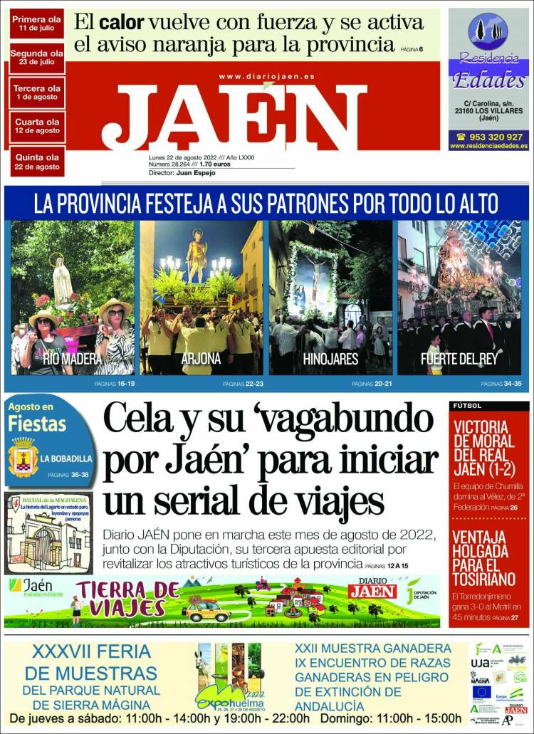 Portada de Diario Jaén (España)