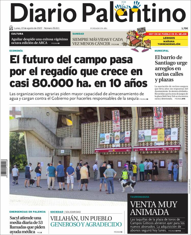 Portada de Diario Palentino (España)