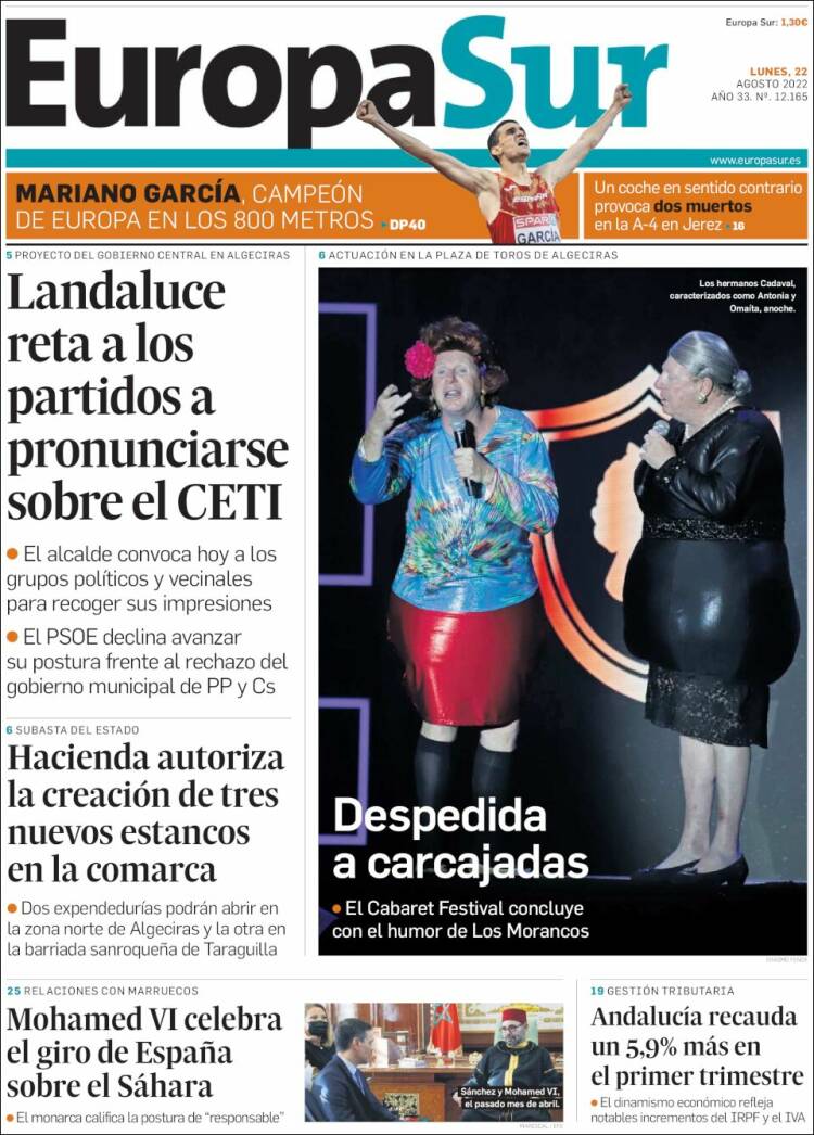 Portada de Europa Sur (España)