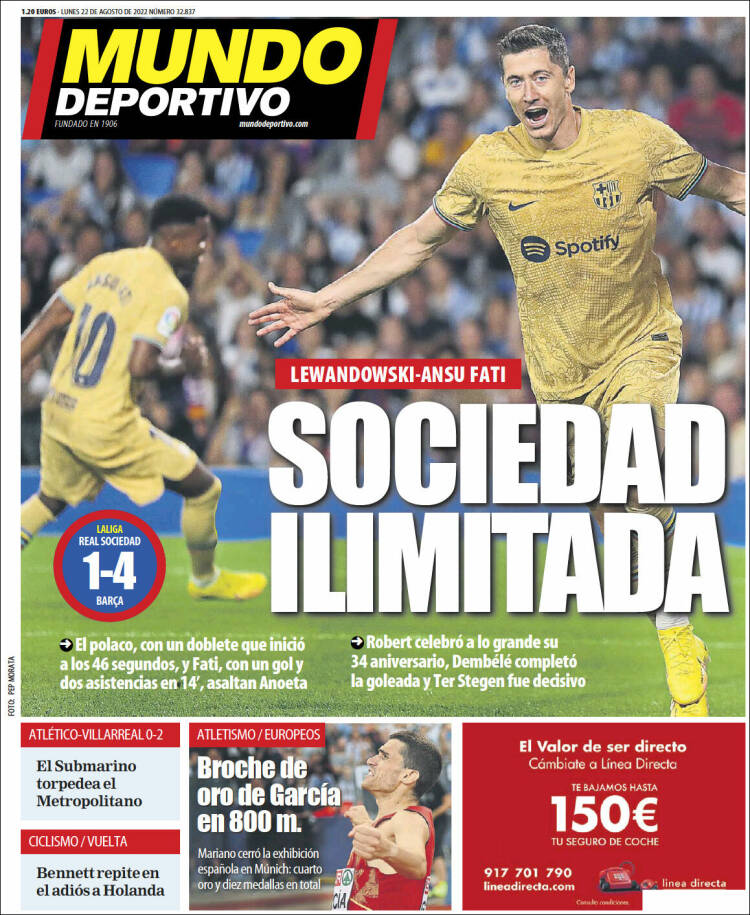 Portada de El Mundo Deportivo (España)